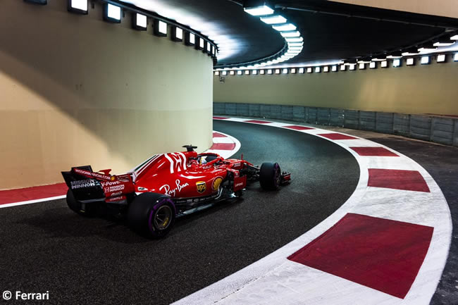 Sebastian Vettel - Scuderia Ferrari - Carrera - GP Abu Dhabi 2018