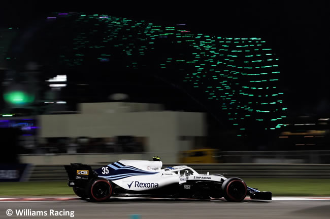 Sergey Sirotkin - Williams - Carrera - GP Abu Dhabi 2018