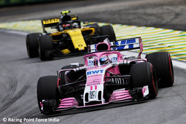 Sergio Pérez - Racing Point Force India - GP Brasil 2018 - Carrera