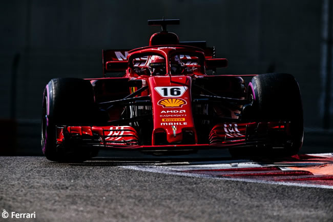 - Día 2 - Chalres Leclerc - Scuderia Ferrari - Test Abu Dhabi