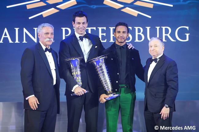 Gala FIA 2018 - Toto Wolff - Lewis Hamilton - Mercedes 