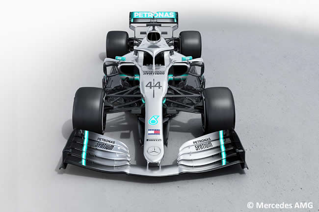 Mercedes - W10 - 2019 - Frontal 