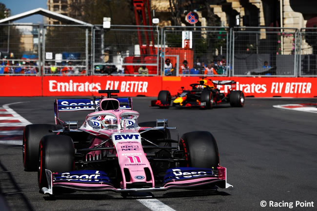 Sergio Pérez - Racing Point - GP - Azerbaiyán - Carrera - 2019