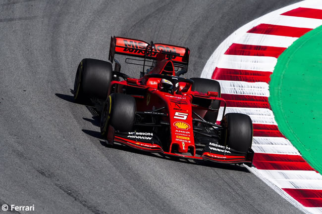 Sebastian Vettel -Scuderia Ferrari - Carrera - GP España 2019