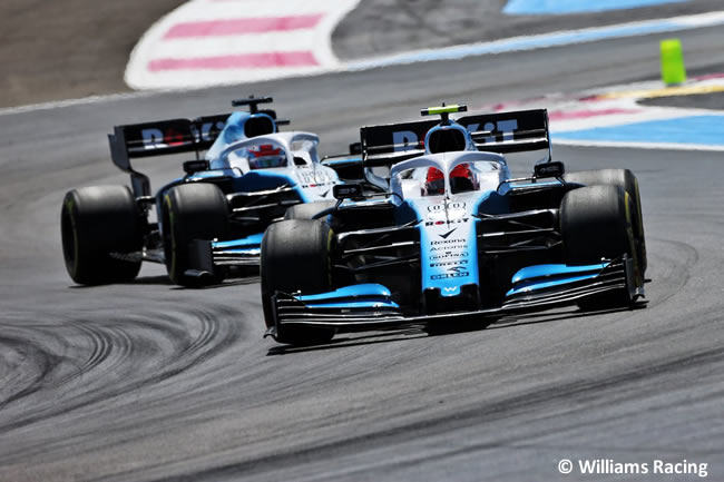 Robert Kubica - George Russell - Williams - Carrera GP Francia 2019