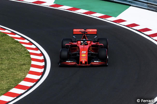 Sebastian Vettel - Scuderia Ferrari - Carrera - GP Hungría 2019