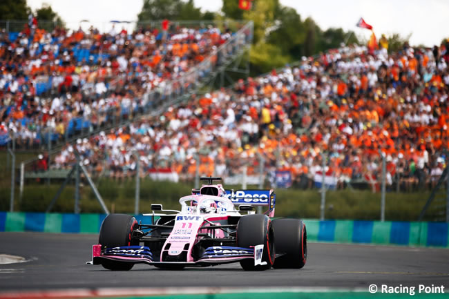 Sergio Pérez - Racing Point - Carrera - GP Hungría 2019