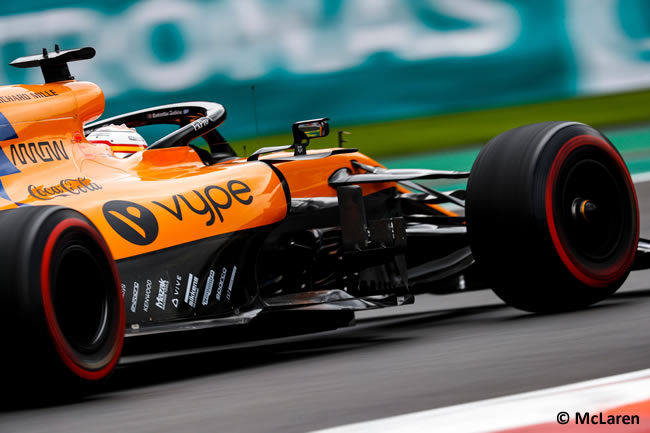 Carlos Sainz - McLaren - Entrenamientos Libres - GP México 2019