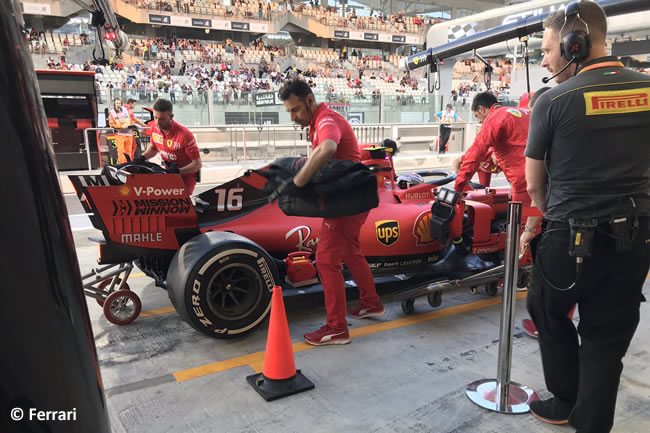 Charles Leclerc - Scuderia Ferrari - Entrenamientos Libres - GP Abu Dhabi 2019