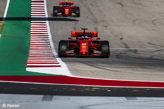 Sebastian Vettel - Charles Leclerc - Ferrrari - Clasificación- GP Estados Unidos - Austin - Texas - COTA