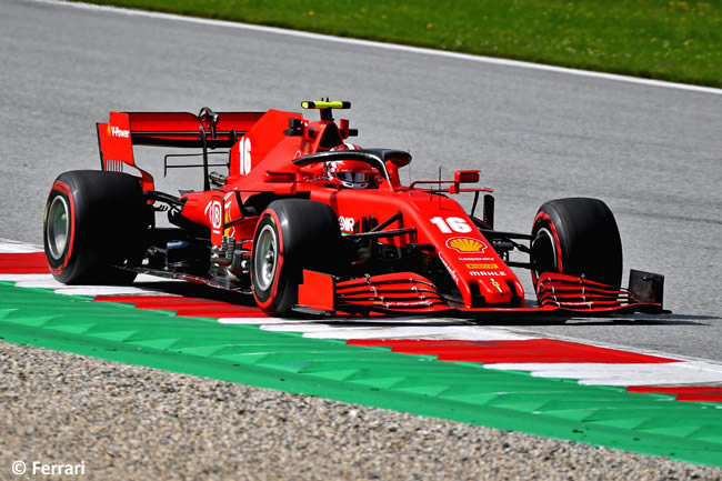 Charles Leclerc - Scuderia Ferrari - Carrera - GP de Austria 2020