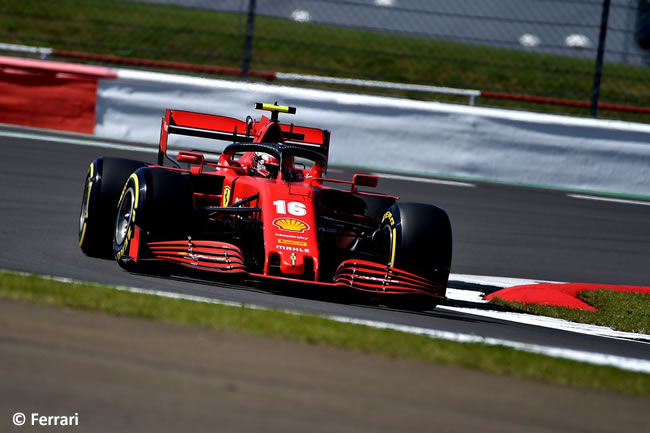 Charles Leclerc - Ferrari - Entrenamientos Libres- GP de Gran Bretaña - Silverstone 2020