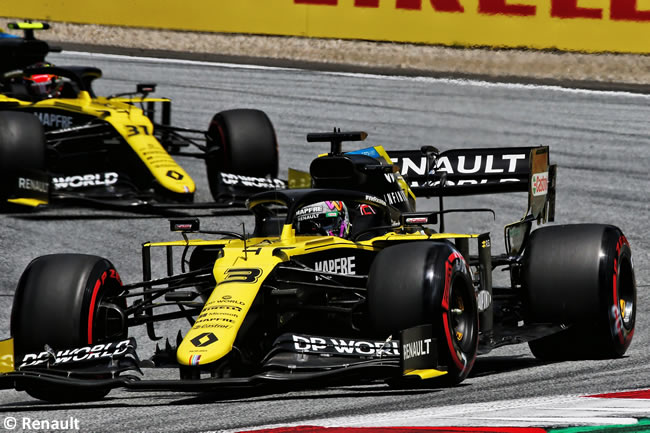 Daniel Ricciardo - Esteban Ocon - Renault - Clasificación - GP de Austria 2020