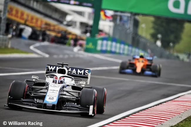 George Russell - Williams - Carrera - GP de Hungría 2020