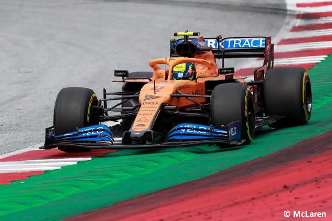 Lando Norris - McLaren - Carrera - GP de Estiria 2020