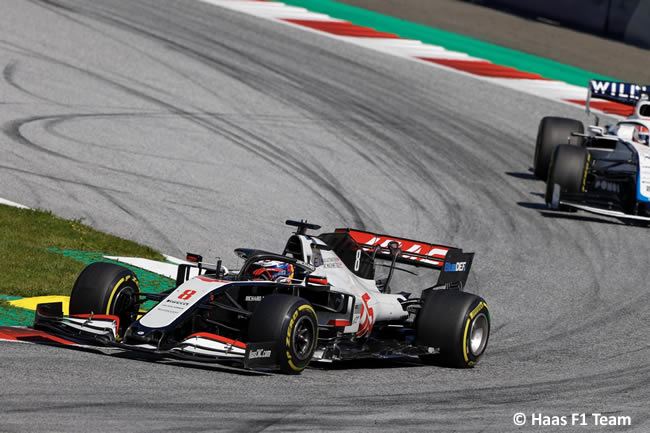 Romain Grosjean - Haas - Carrera - GP de Austria 2020