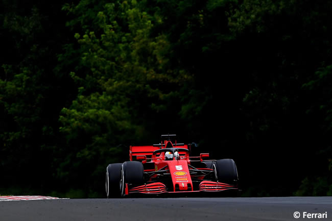 Sebastian Vettel - Scuderia Ferrari - Carrera - GP de Hungría 2020