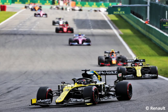 Daniel Ricciardo - Renault - Carrera- GP Bélgica 2020