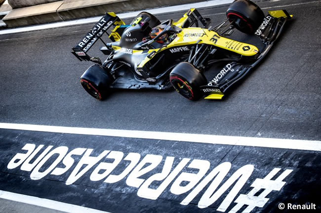 Esteban Ocon - Renault - Entrenamientos - 70º GP Aniversario