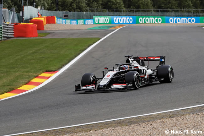 Romain Grosjean - Haas - Carrera- GP Bélgica 2020