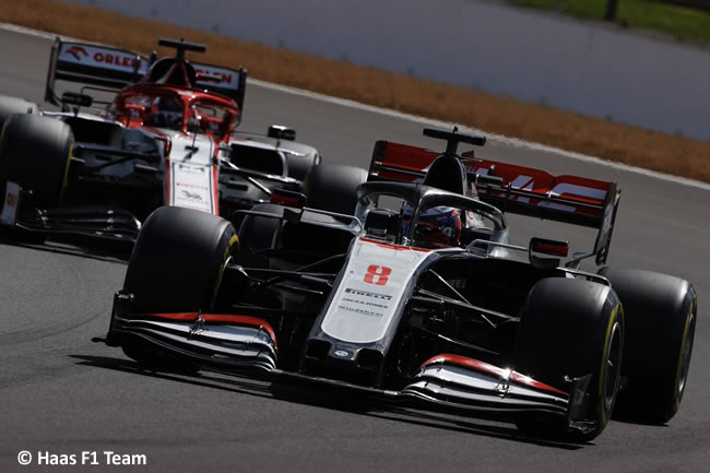 Romain Grosjean - Haas - Carrera - GP de Gran Bretaña - Silverstone 2020