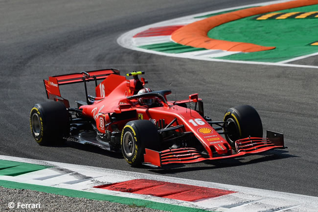 Charles Leclerc - Scuderia Ferrari - Entrenamientos Libres GP de Italia - Monza - 2020