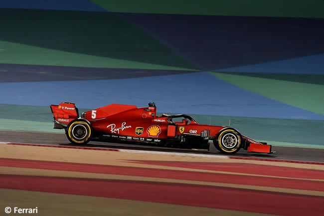 Sebastian Vettel- Ferrari - Gran Premio Bahréin - 2020