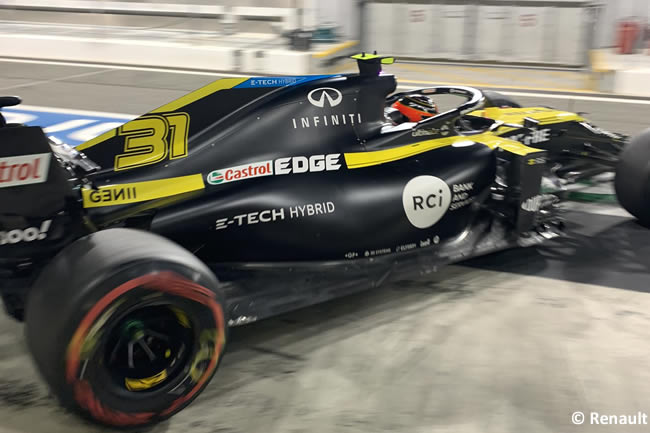 Esteban Ocon - Renault - Entrenamientos Libres - Gran Premio Abu Dhabi - 2020