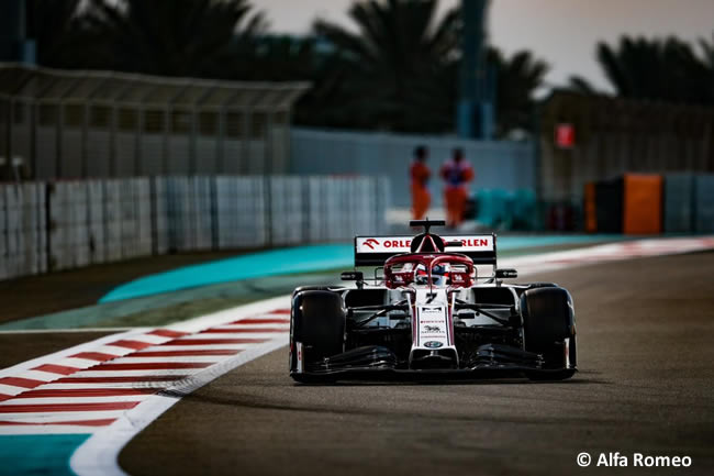 Kimi Raikkonen - Alfa Romeo - Entrenamientos Libres - Gran Premio Abu Dhabi - 2020