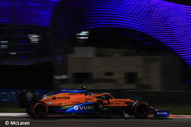 Lando Norris - McLaren - Entrenamientos Libres - Gran Premio Abu Dhabi - 2020