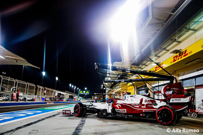 Kimi Raikkonen - Alfa Romeo - Entrenamientos- GP Bahréin 2021