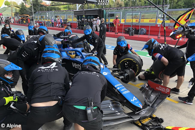 Fernando Alonso - Alpine - Entrenamientos Libres 2 - FP2 - GP Emilia Romaña 2021