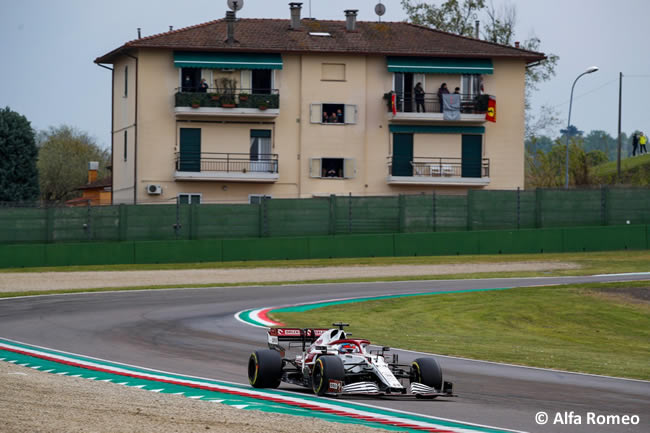 Kimi Raikkonen - Alfa Romeo - Carrera - GP Emilia Romaña 2021