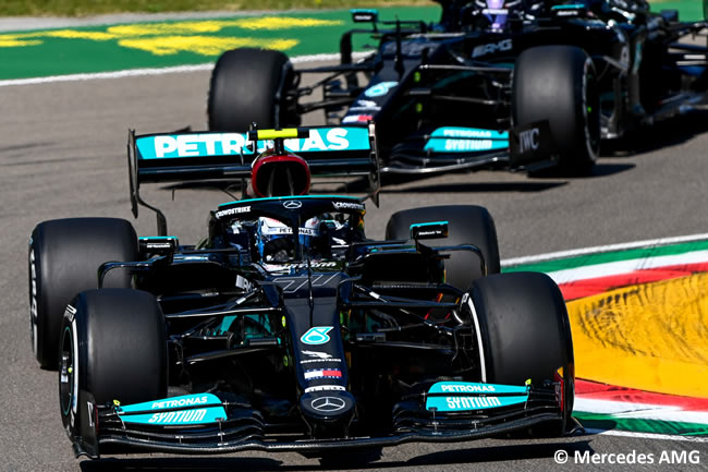 Valtteri Bottas - Lewis Hamilton - Mercedes - Entrenamientos Libres 2 - FP2 - GP Emilia Romaña 2021