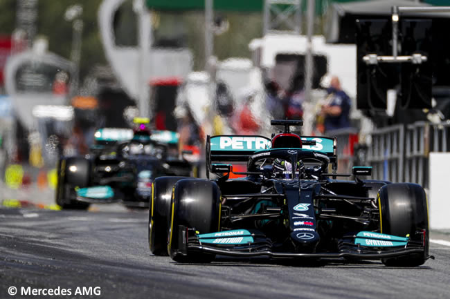 Lewis Hamilton - Valtteri Bottas - Mercedes - Clasificación - GP España Barcelona - Montmeló 2021