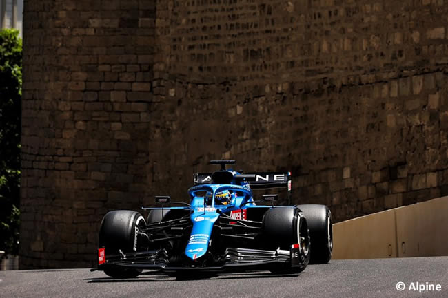 Fernando Alonso - Ferrari - Entrenamientos Libres - GP Azerbaiyán 2021