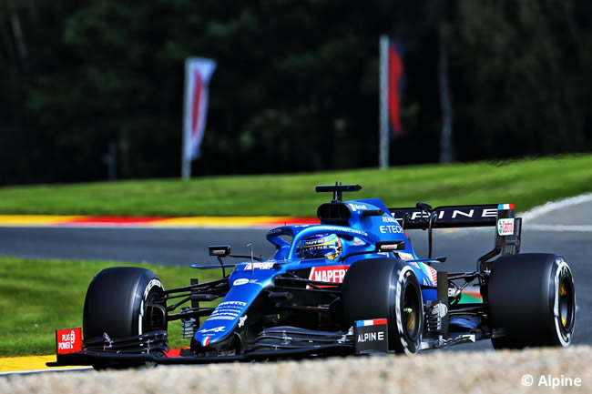 Fernando Alonso - Alpine - Entrenamientos Libres - Gp Bélgica 2021