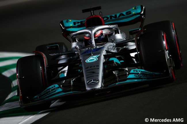 George Russell - Mercedes - Carrera - GP Arabia Saudí 2022