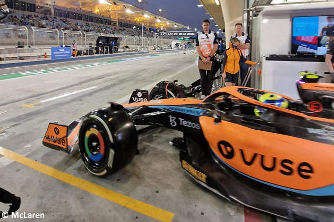 Lando Norris - McLaren - Entrenamientos Libres - FP - GP Bahréin 2022