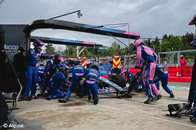 Esteban Ocon - Alpine - Carrera - GP Emilia Romaña 2021